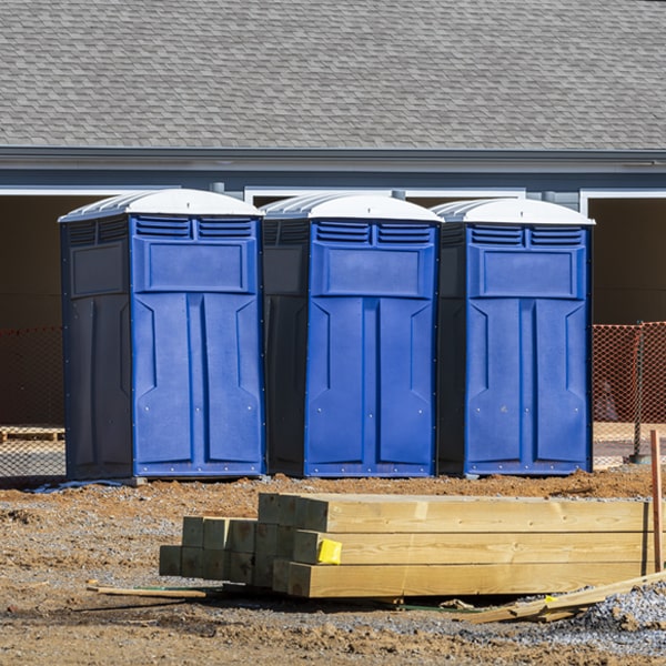 are there any restrictions on where i can place the porta potties during my rental period in Powhatan Point Ohio